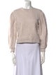 Ulla Johnson Crew Neck Three-Quarter Sleeve Sweatshirt