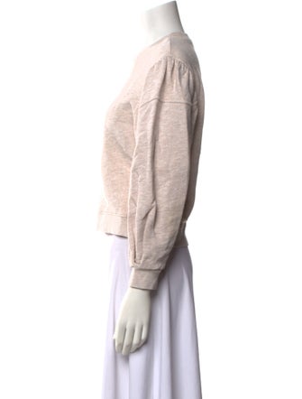 Ulla Johnson Crew Neck Three-Quarter Sleeve Sweatshirt