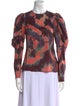 Ulla Johnson Silk Tie-Dye Print Sweatshirt