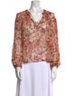 Ulla Johnson Silk Floral Print Blouse