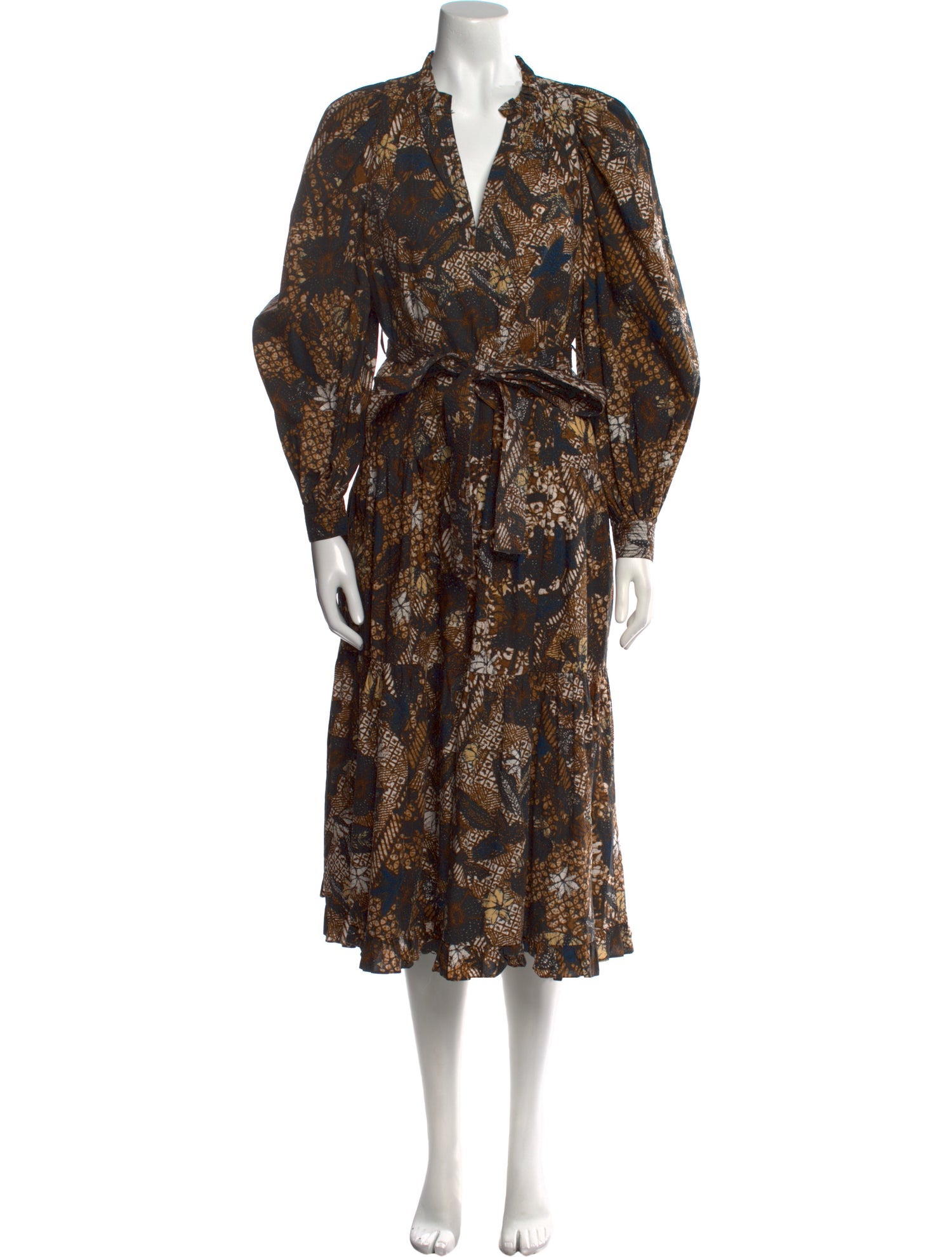 Ulla Johnson Paisley Print Midi Length Dress