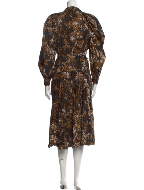 Ulla Johnson Paisley Print Midi Length Dress