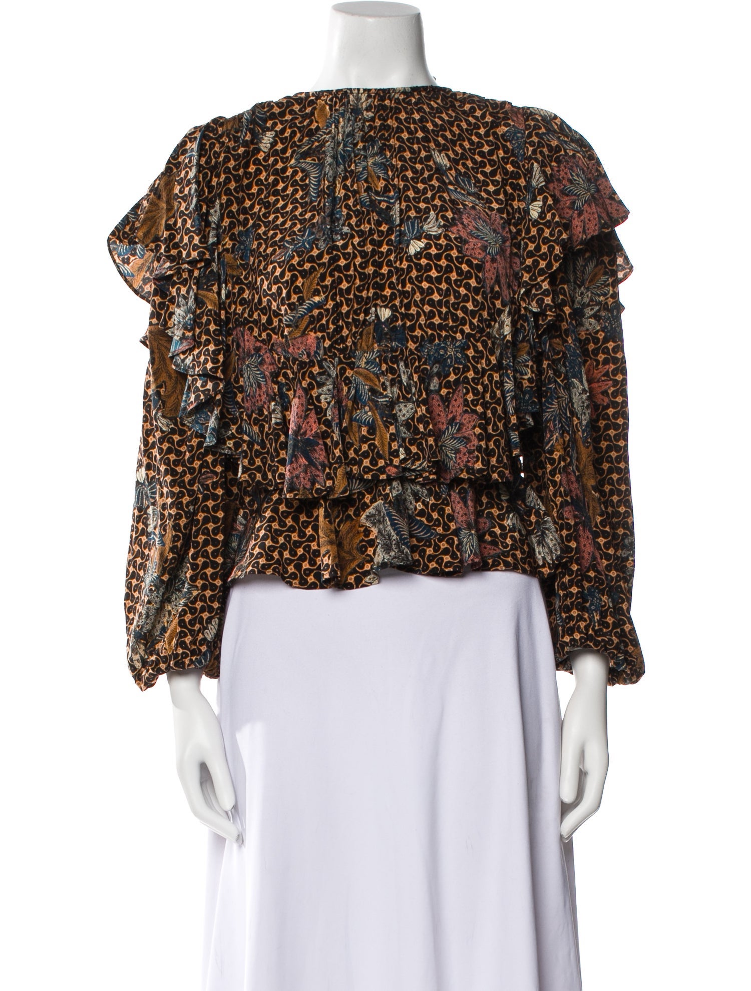 Ulla Johnson Silk Printed Top