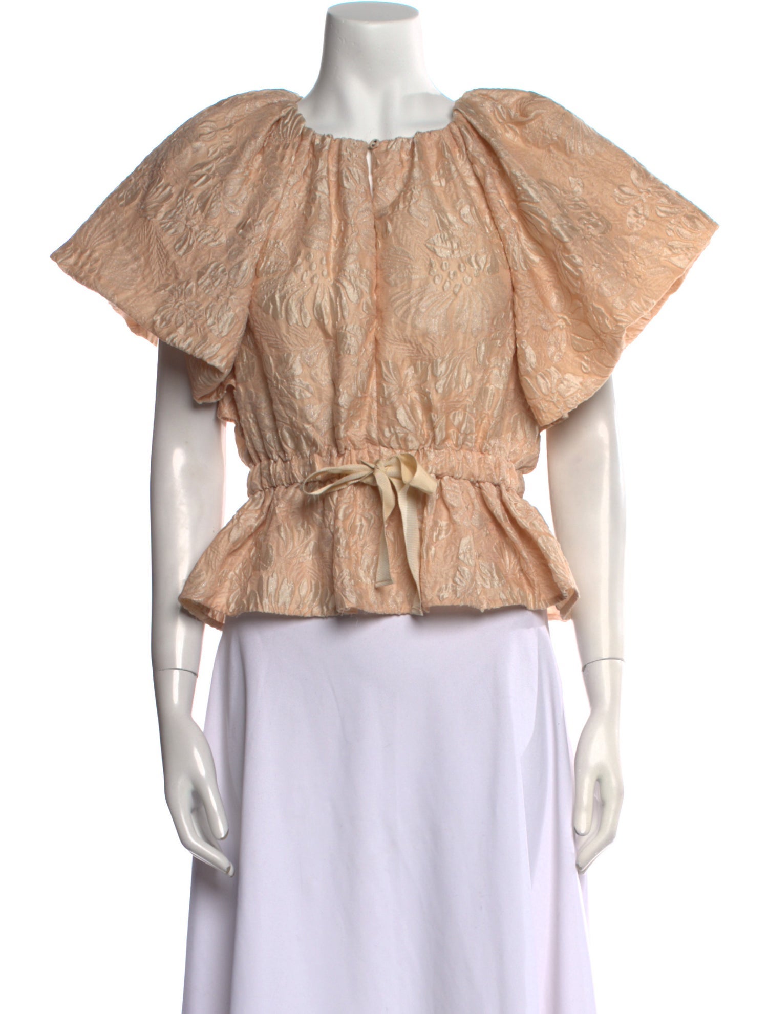 Ulla Johnson Bateau Neckline Short Sleeve Crop Top w/ Tags