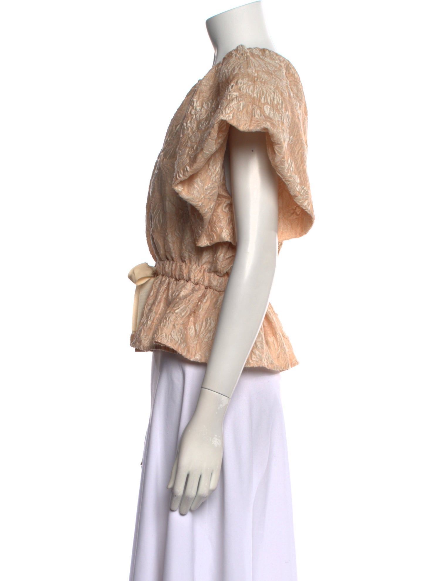 Ulla Johnson Bateau Neckline Short Sleeve Crop Top w/ Tags