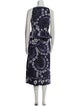 Ulla Johnson Tie-Dye Print Midi Length Dress