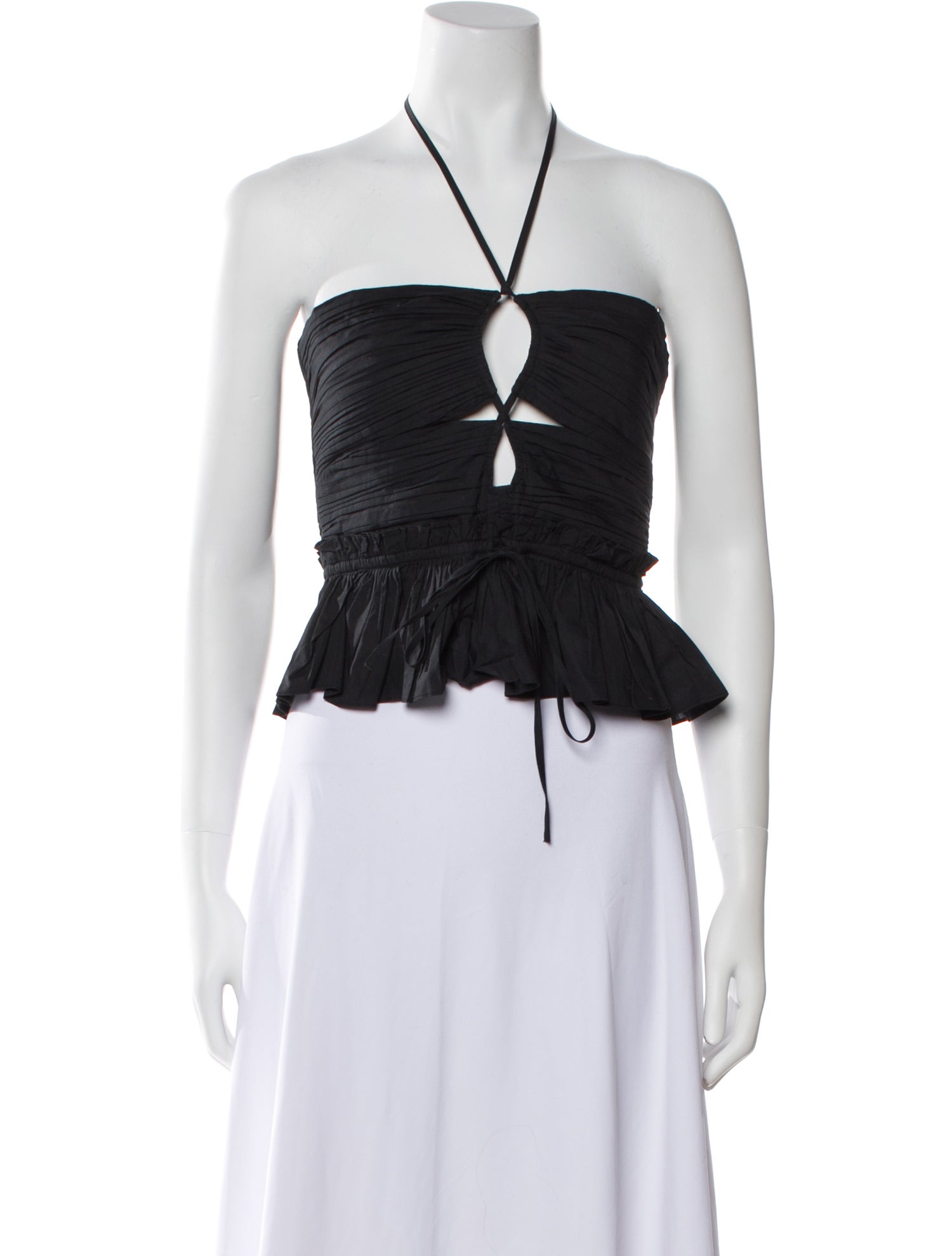 Ulla Johnson Halterneck Sleeveless Crop Top