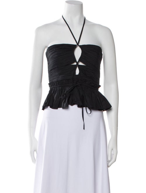 Ulla Johnson Halterneck Sleeveless Crop Top