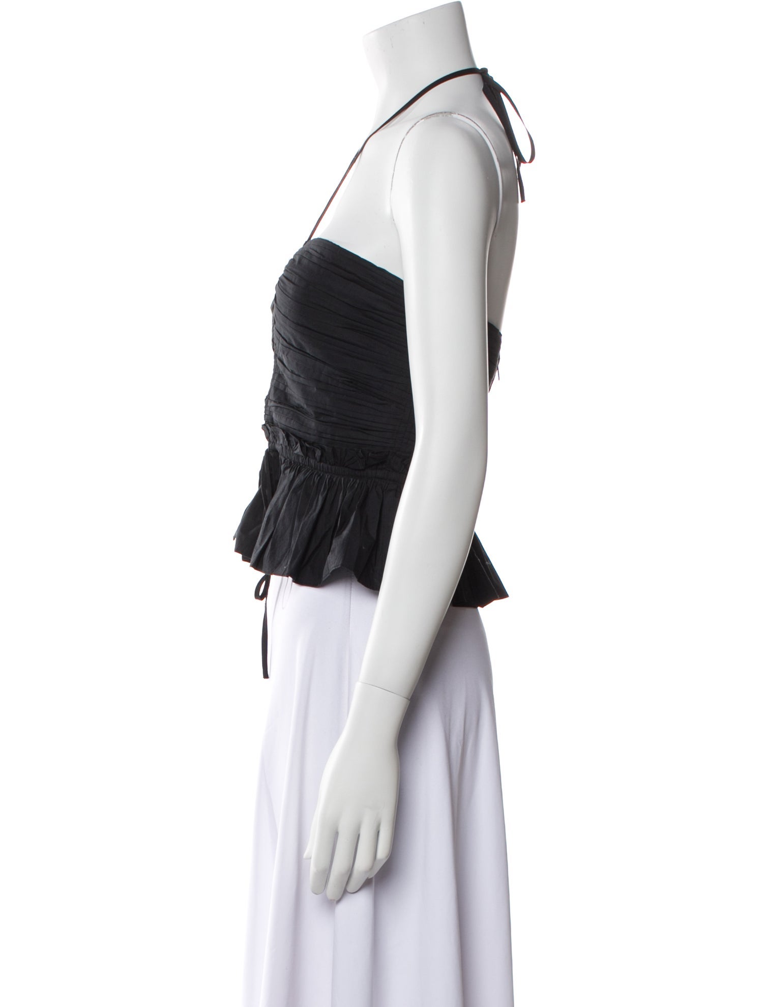 Ulla Johnson Halterneck Sleeveless Crop Top