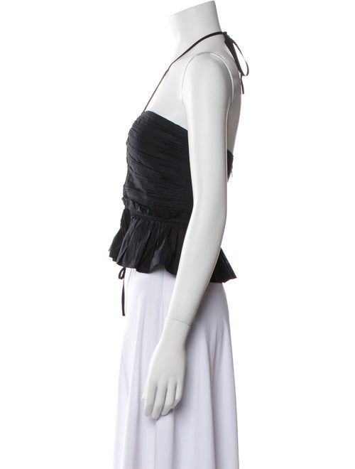 Ulla Johnson Halterneck Sleeveless Crop Top