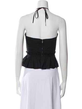 Ulla Johnson Halterneck Sleeveless Crop Top