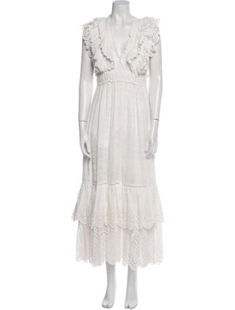 Ulla Johnson V-Neck Long Dress