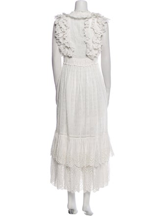 Ulla Johnson V-Neck Long Dress