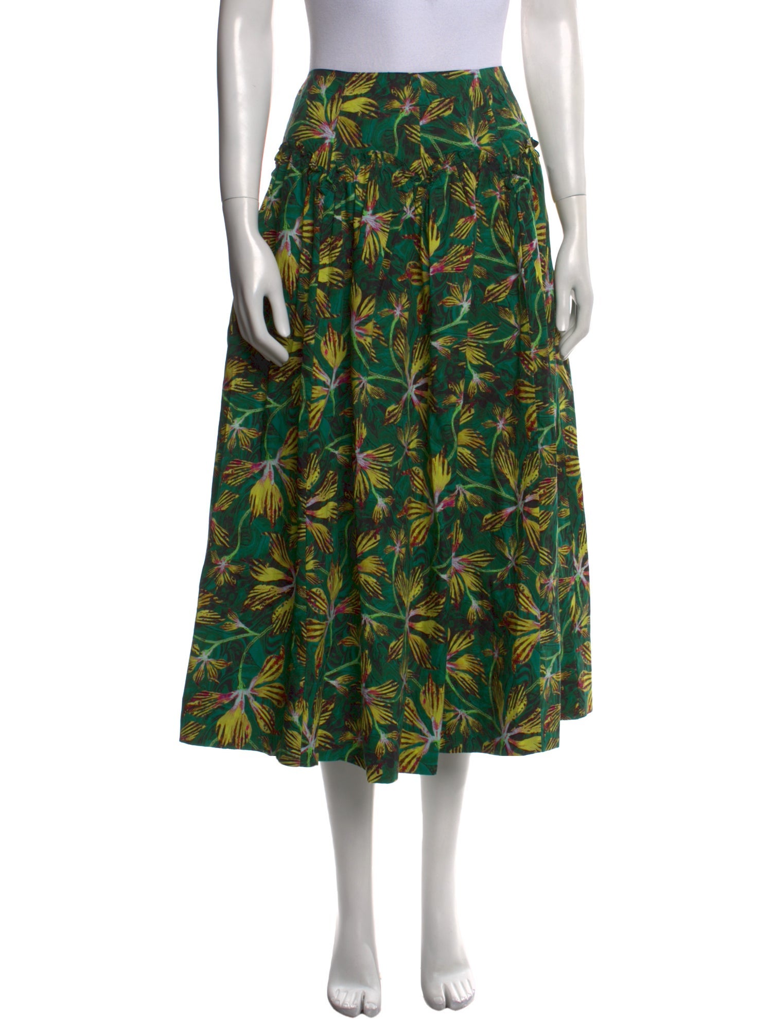 Ulla Johnson Printed Midi Length Skirt