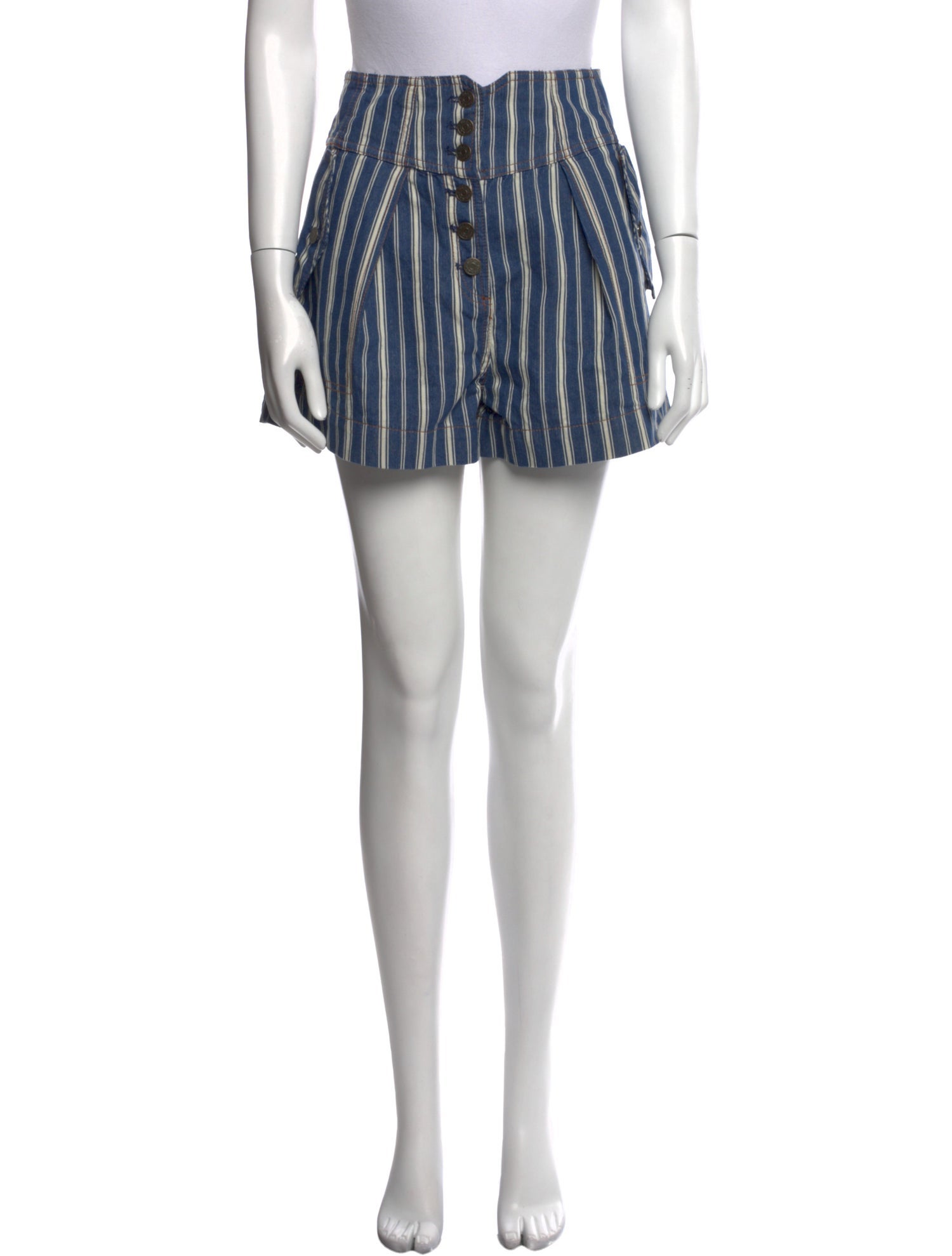 Ulla Johnson Striped Mini Shorts