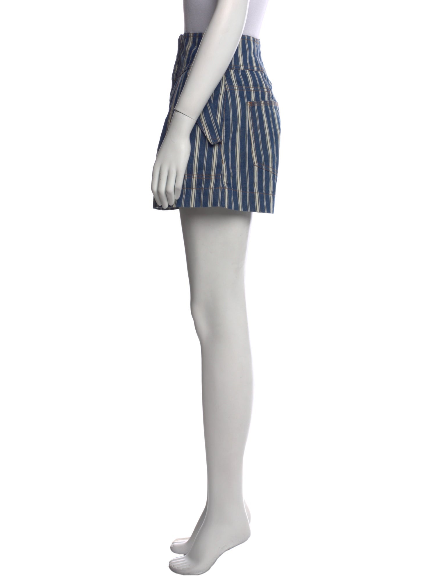 Ulla Johnson Striped Mini Shorts