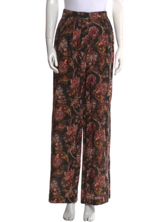 Ulla Johnson Floral Print Wide Leg Pants