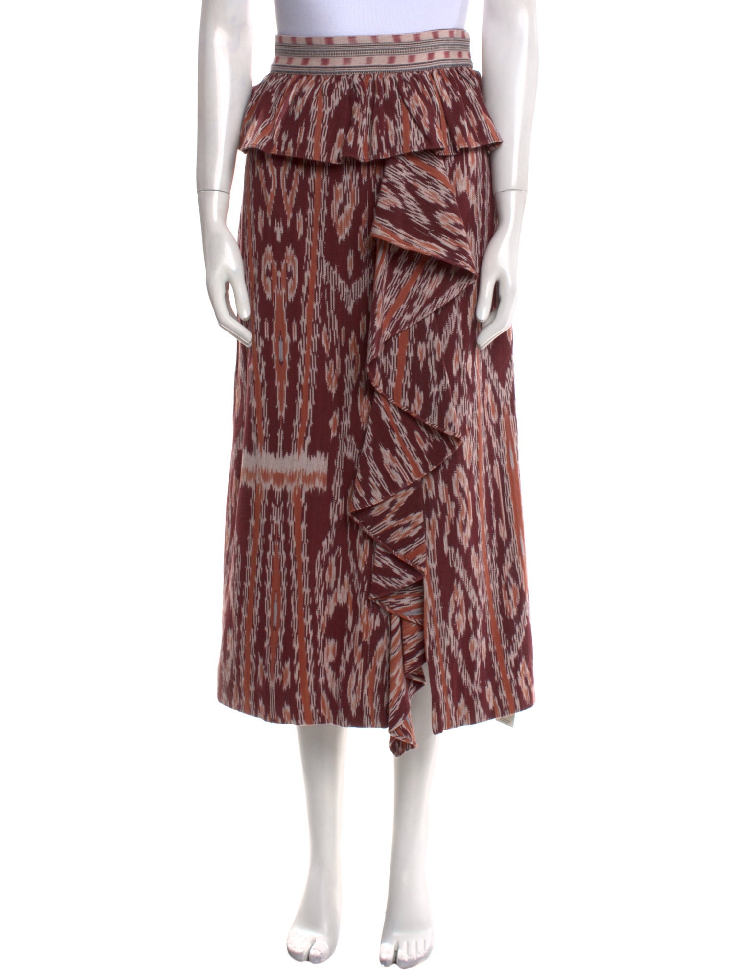 Ulla Johnson Printed Midi Length Skirt