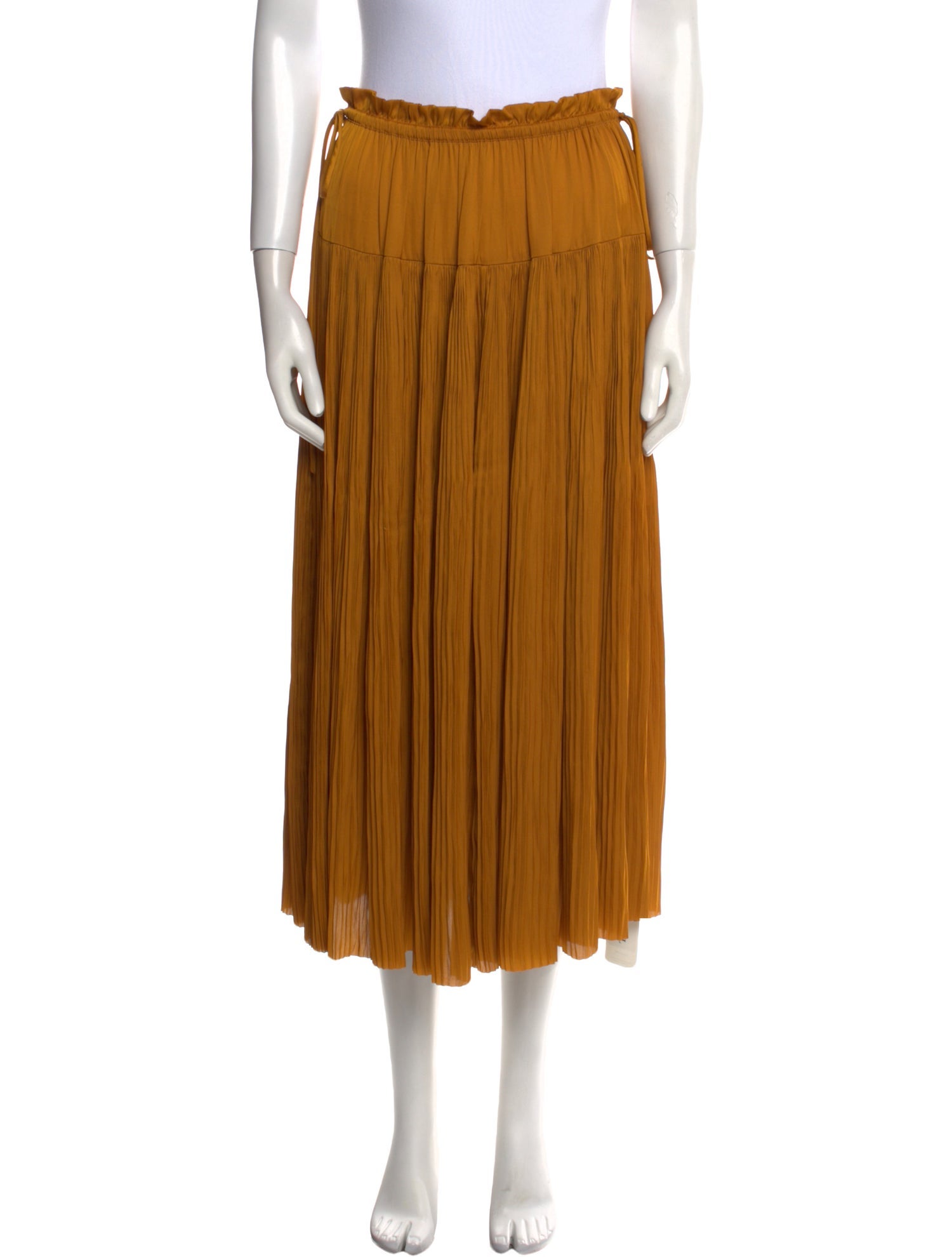 Ulla Johnson Pleated Accents Midi Length Skirt