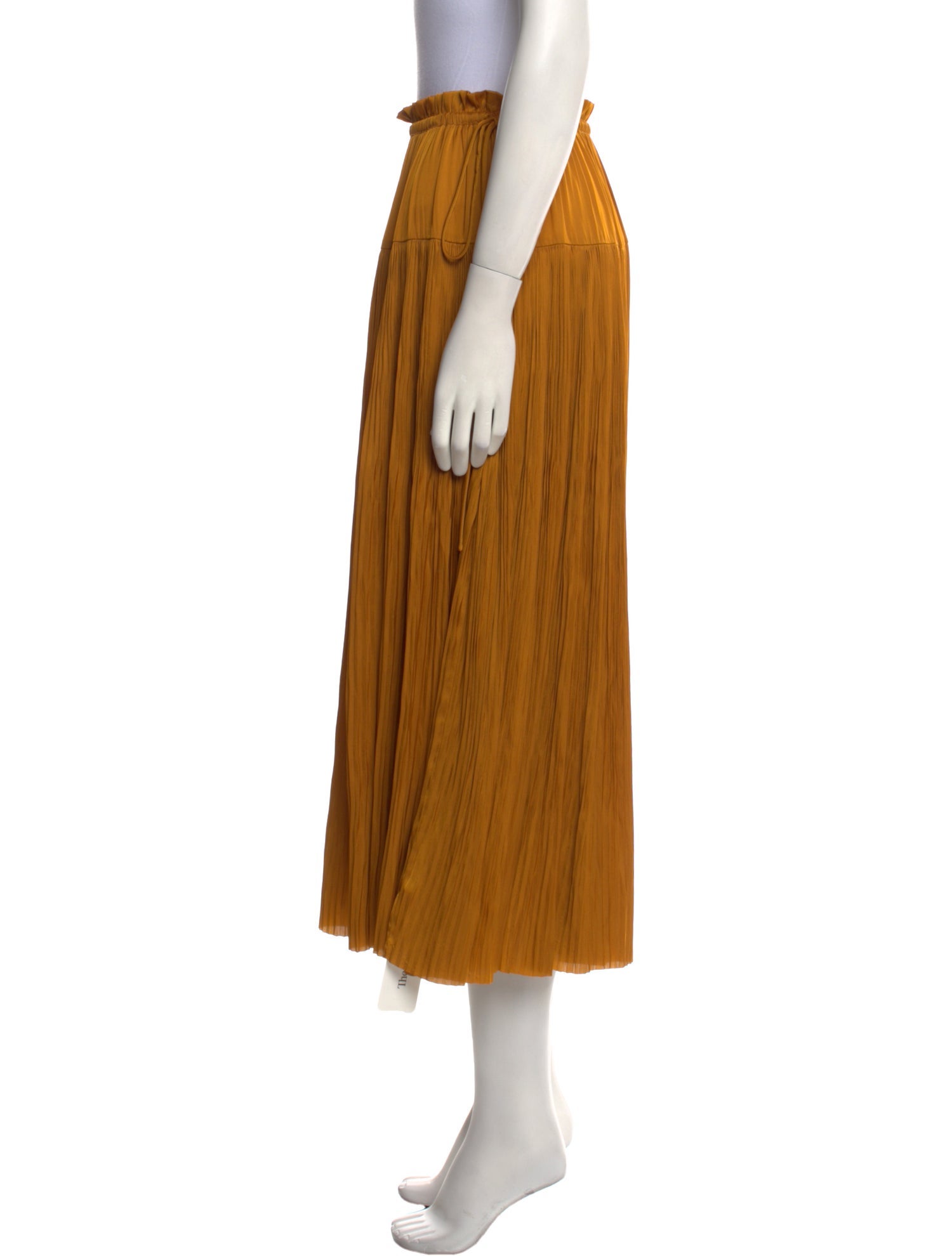 Ulla Johnson Pleated Accents Midi Length Skirt