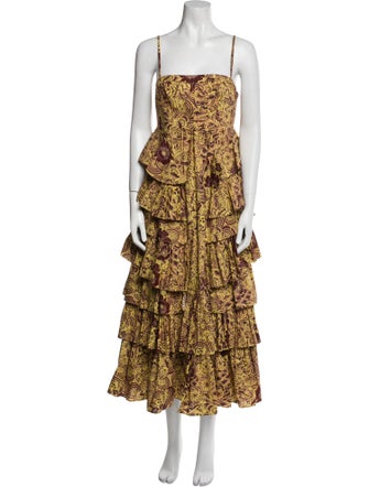Ulla Johnson Floral Print Long Dress
