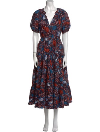 Ulla Johnson Floral Print Long Dress