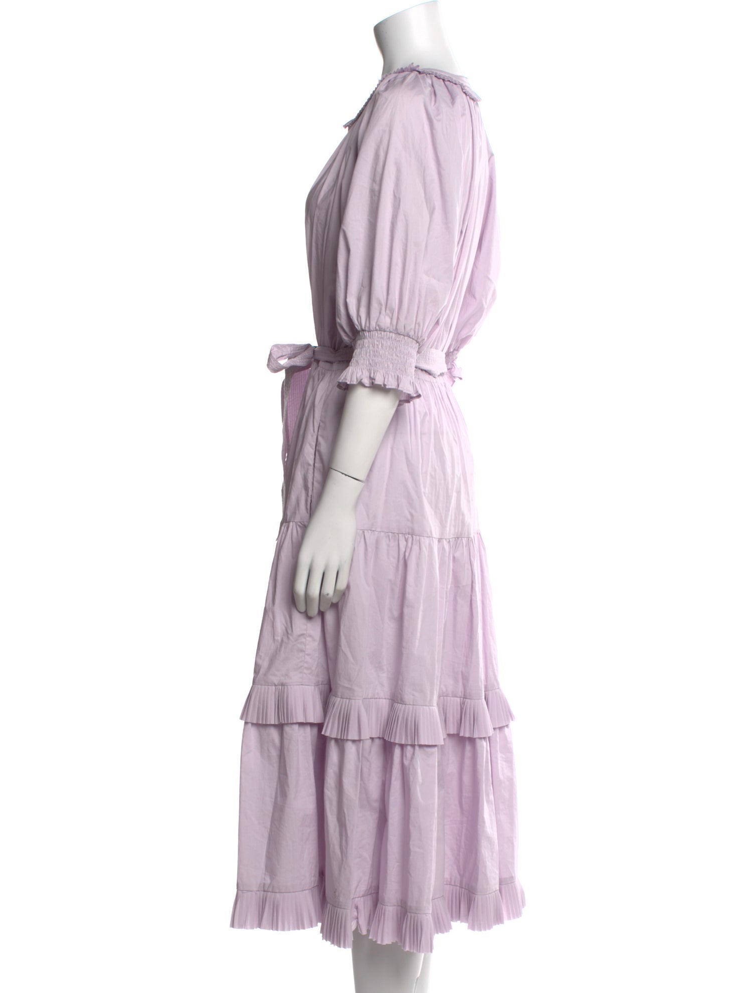 Ulla Johnson V-Neck Midi Length Dress