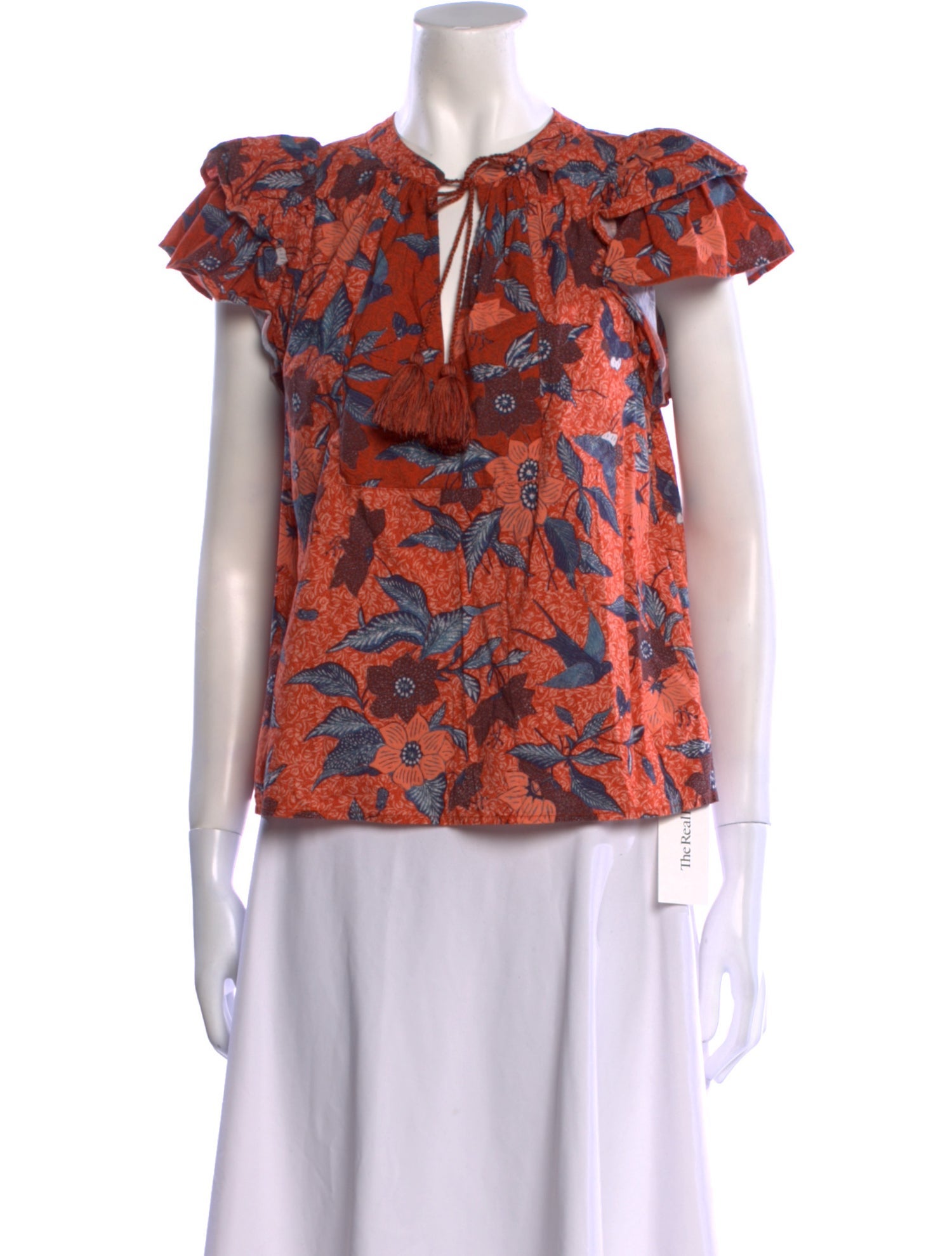 Ulla Johnson Printed V-Neck Blouse