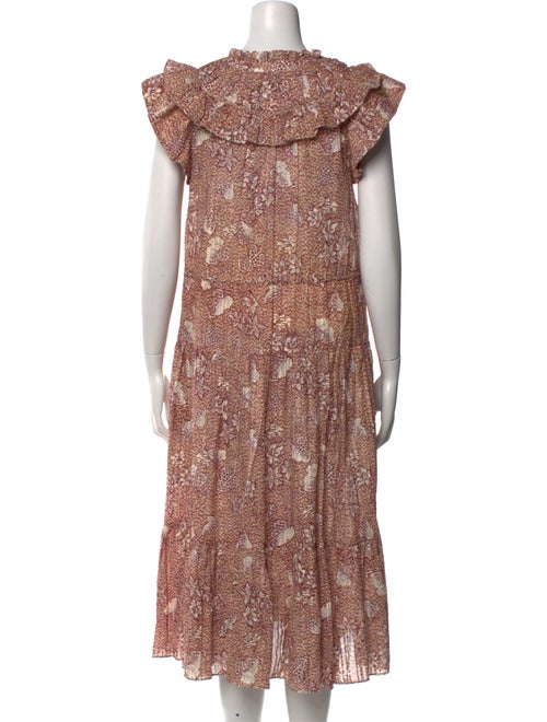 Ulla Johnson Paisley Print Midi Length Dress