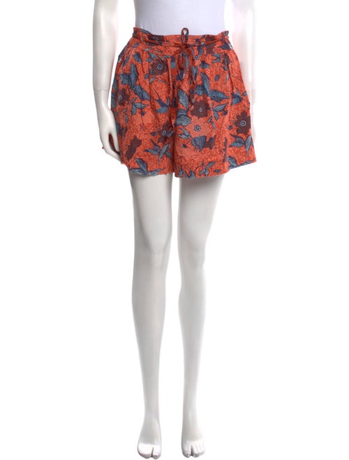 Ulla Johnson Floral Print Mini Shorts