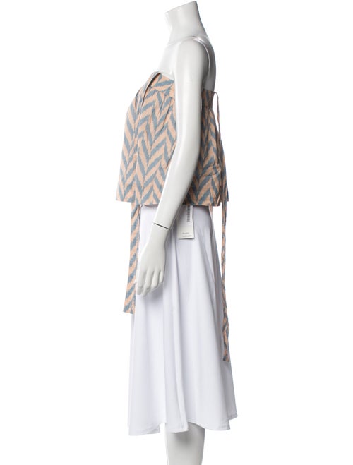 Ulla Johnson Striped Strapless Crop Top