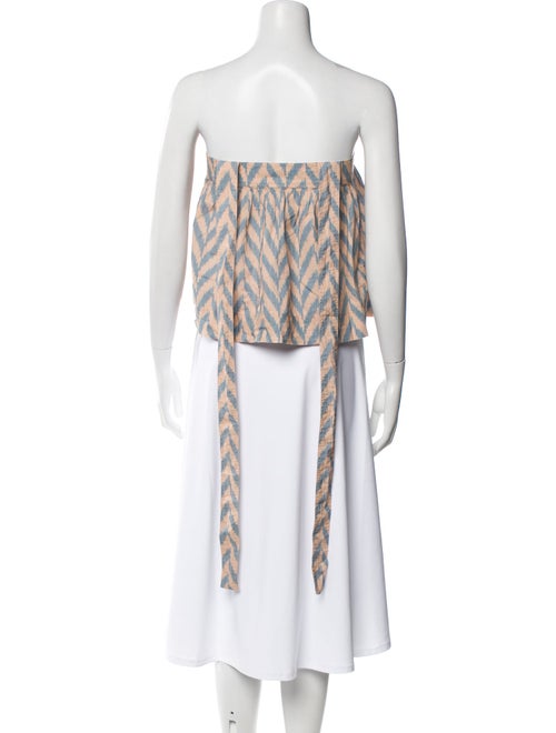 Ulla Johnson Striped Strapless Crop Top