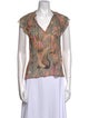 Ulla Johnson Silk Paisley Print Blouse