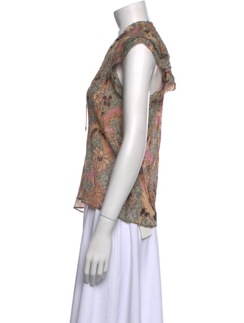 Ulla Johnson Silk Paisley Print Blouse