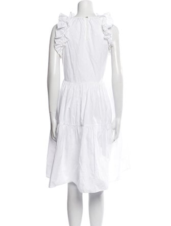 Ulla Johnson Mock Neck Knee-Length Dress