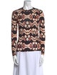Ulla Johnson Printed Crew Neck Blouse