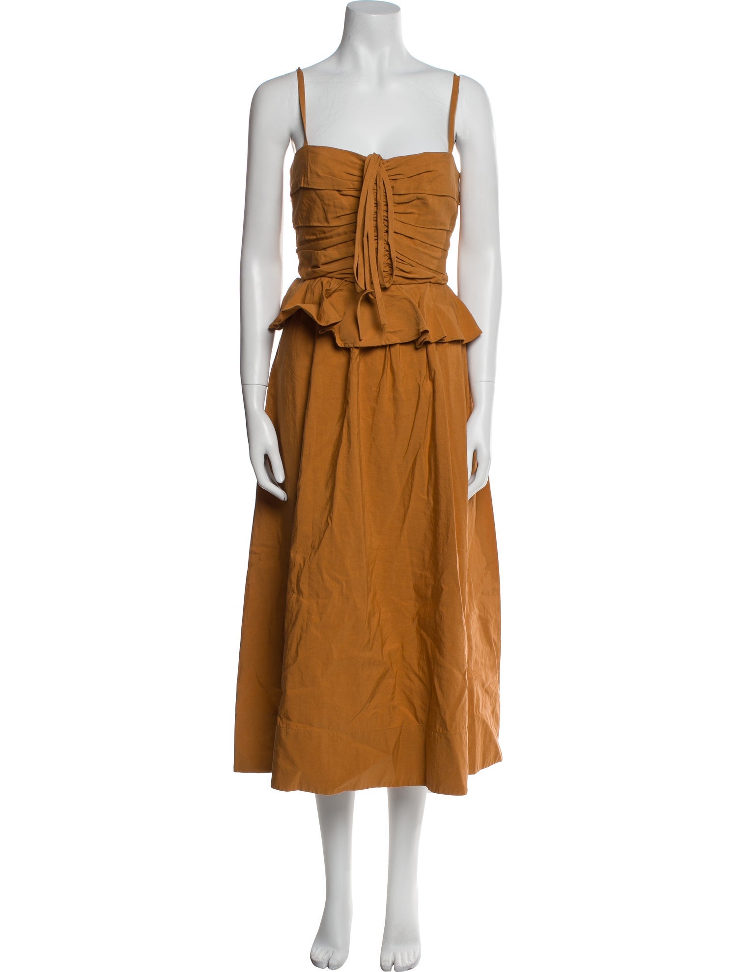 Ulla Johnson Square Neckline Knee-Length Dress