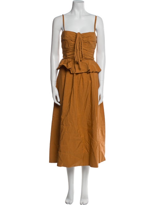 Ulla Johnson Square Neckline Knee-Length Dress