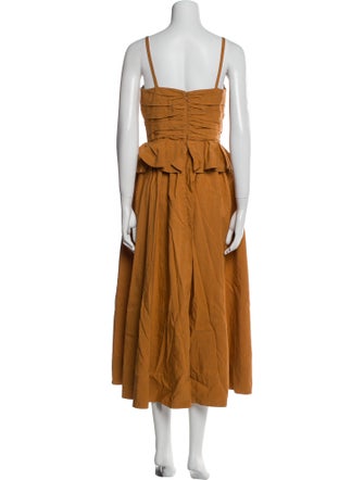 Ulla Johnson Square Neckline Knee-Length Dress