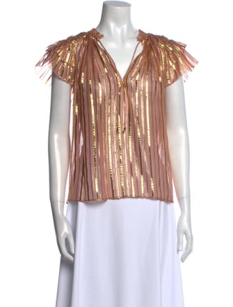 Ulla Johnson Silk Patterned Blouse