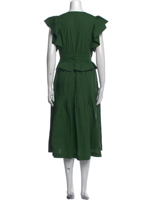 Ulla Johnson V-Neck Knee-Length Dress