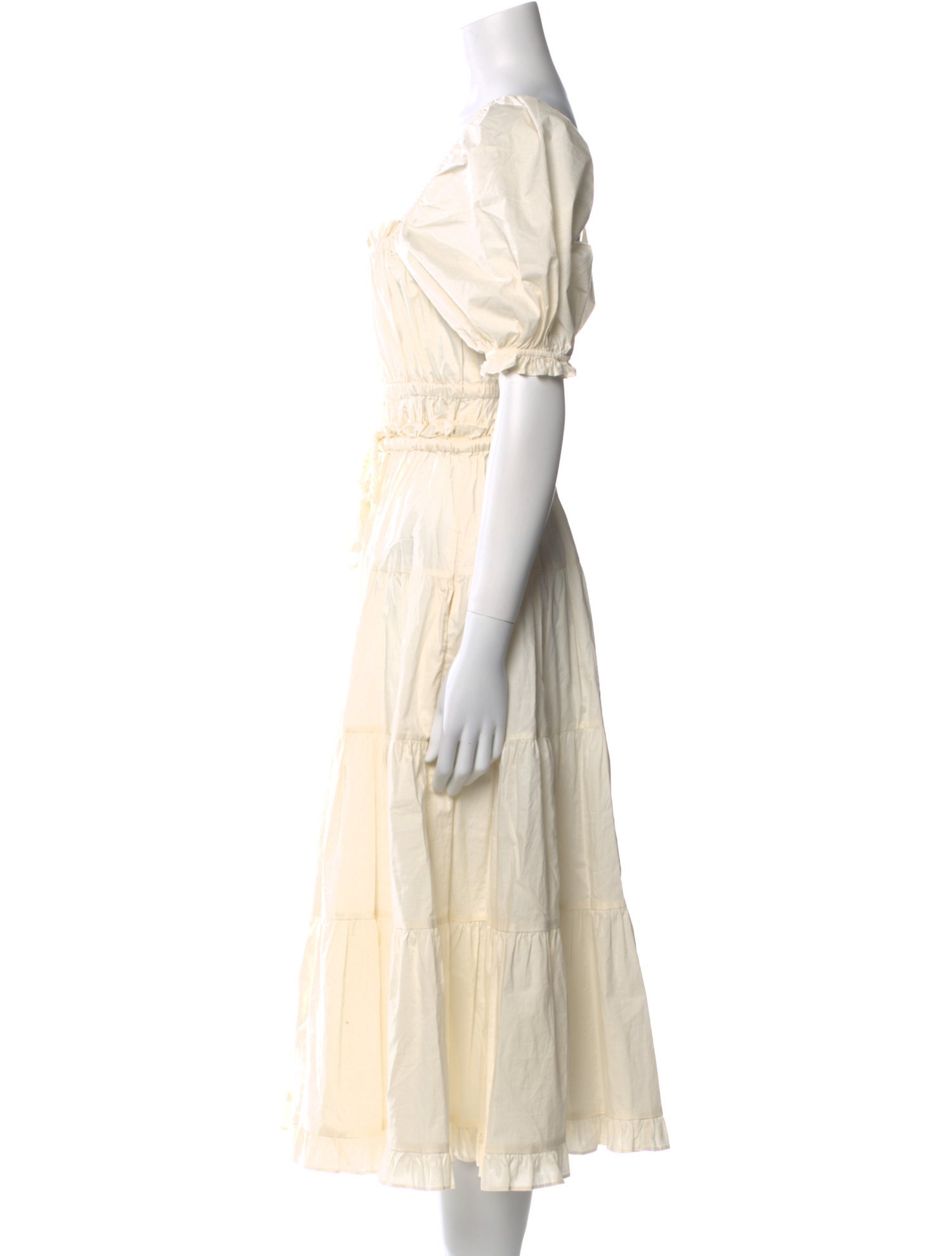 Ulla Johnson Square Neckline Midi Length Dress