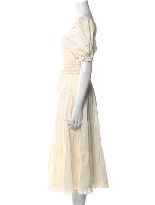 Ulla Johnson Square Neckline Midi Length Dress