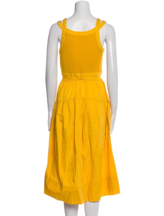 Ulla Johnson V-Neck Midi Length Dress