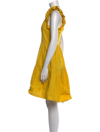 Ulla Johnson Mock Neck Knee-Length Dress