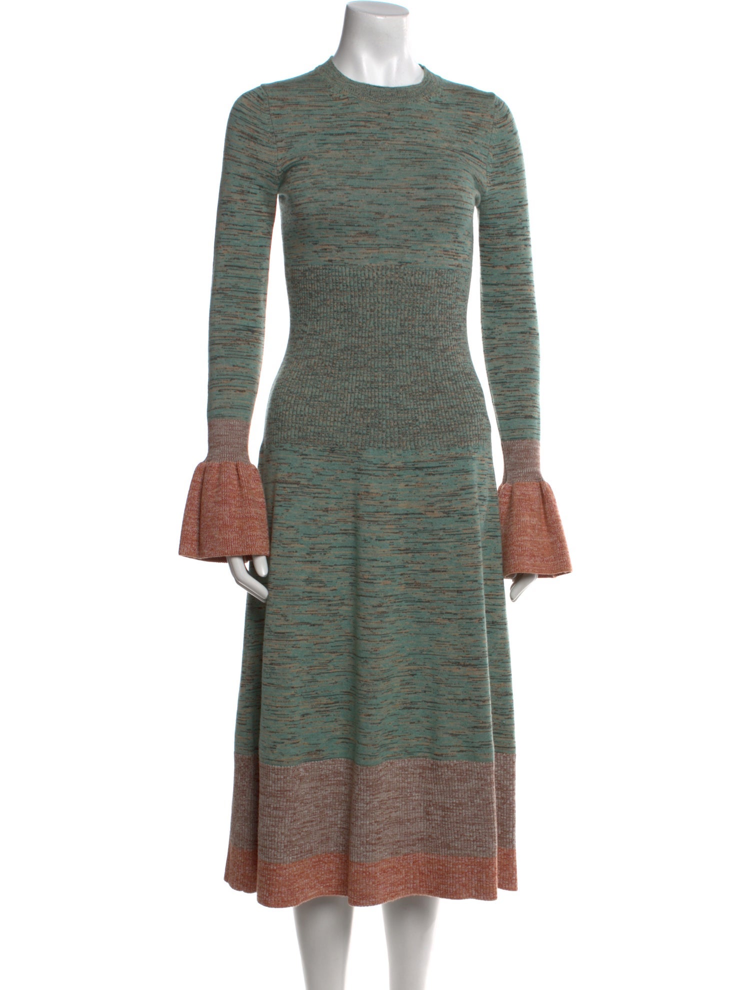 Ulla Johnson Striped Midi Length Dress