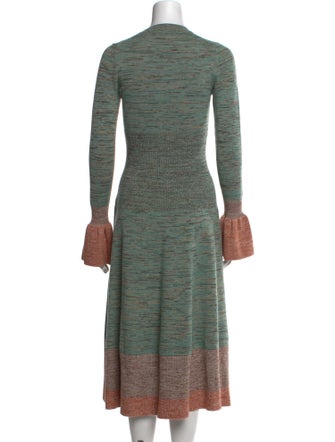 Ulla Johnson Striped Midi Length Dress