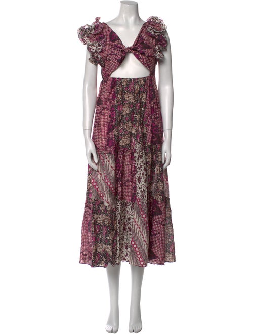 Ulla Johnson Floral Print Long Dress