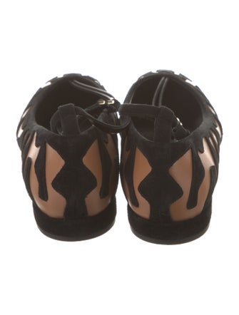 Ulla Johnson Suede Animal Print Ballet Flats