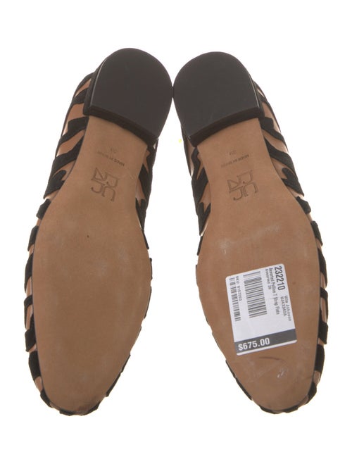 Ulla Johnson Suede Animal Print Ballet Flats